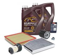 Bestprice Inspektionspaket Set B + 10l 5W-30 Motoröl [Hersteller-Nr. 41640700] für Ford