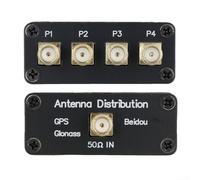 Besttoolifes GPS 1-zu-4 Signal-Splitter für GPS Beidou GLONASS-Galileo, L-Band Antennenteiler mit SMA-Buchsenanschlüssen, verlustarm, hohe Isolation für Navigation