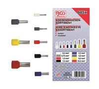 BGS-14120 Aderendhülsen-Sortiment isoliert 685-tlg.