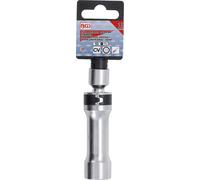 BGS 6849 | Zündkerzen-Gelenkeinsatz Zwölfkant mit Haltefeder | 10 mm (3/8") | SW 18 mm | Zündkerzenschlüssel