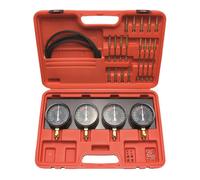 BGS Diy 962670 | Synchron-Vergaser-Testgerät | mit 4 Synchronuhren | 26-tlg.