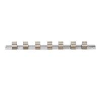 BGS Aufsteckschiene mit 7 Clips | 12,5 mm (1/2")