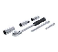 BGS Diy Zündkerzen-Werkzeug-Satz Antrieb 10mm (3/8") 6-teilig (Werkzeuge für Motor einschließlich Kühlsystem, Kraftstoffanlage, Abgasanlage, Klima)