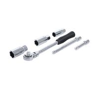 BGS Diy Zündkerzen-Werkzeug-Satz Antrieb 10mm (3/8") 6-teilig (Werkzeuge für Motor einschließlich Kühlsystem, Kraftstoffanlage, Abgasanlage, Klima)