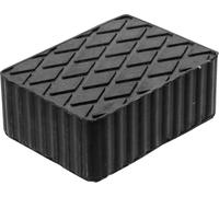 Gummiauflage - für Hebebühnen - ShA 85° +/- 5 - - Maße (L x B x H) 160 x 120 x 60 mm