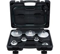 BGS Ölfilterschlüssel-Satz 72054, mit Ölfilter-Ablassschlauch, für VAG, BMW, Citroën, Peugeot, Ford, Mercedes-Benz, Opel, Volvo, 8-tlg.