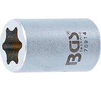 BGS Spezial-Steckschlüssel-Einsatz E-Profil Antrieb Innenvierkant 6,3 mm (1/4") SW E12 für BMW-Fensterheber - 70914
