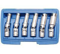 BGS Universal Glühkerzen-Gelenkschlüssel-Satz, Sechskant | Antrieb Innenvierkant 10 mm (3/8") | SW 8 - 16 mm | 6-tlg. (Werkzeuge für Motor einschließl