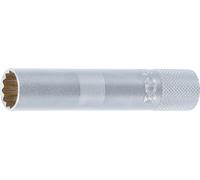 BGS 2446 Zündkerzen-Einsatz mit Magnet, Zwölfkant, lang 10 mm (3/8") SW 14 mm