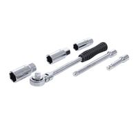 BGS Diy Zündkerzen-Werkzeug-Satz Antrieb 10mm (3/8") 6-teilig (Werkzeuge für Motor einschließlich Kühlsystem, Kraftstoffanlage, Abgasanlage, Klima)