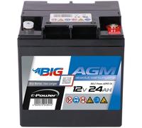 BIG E-Power AGM 12V 24Ah Photovoltaik Solar Wohnmobil Inselanlage Batterie