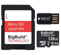 BigBuild Technology 128 GB ultraschnelle 100 MB/s U3 Micro SDXC-Speicherkarte für Garmin Dash Cam 47, Dash Cam 57, Dash Cam Mini 2 Sat NAV/Aktionskamera