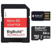 BigBuild Technology 64GB U3 Micro SDXC-Speicherkarte für Garmin Mini 3, X310 Dashcam