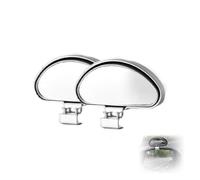 Biglumin 2pcs Auto Toter winkelspiegel zusatzspiegel außen Mehrere Winkel Grad Außenspiegel Blindspiegel Fahrschulspiegel Universal Winkel Spiegel Blindspiegel PKW,LKW,SUV,Fahrschulspiegel (Silber)