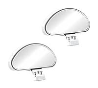 Biglumin 2pcs Auto Toter winkelspiegel zusatzspiegel außen Mehrere Winkel Grad Außenspiegel Blindspiegel Fahrschulspiegel Universal Winkel Spiegel Blindspiegel für PKW,LKW,SUV,Fahrschulspiegel (Weiß)