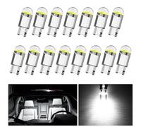 BIHEE Standlicht Lampe 15 Stück T10 Lampe W5W 12V 5W 6000K Diamond Weißlicht Glassockellampe für Innenbeleuchtung, Parklicht, Kennzeichenbeleuchtung, Türbeleuchtung, Kofferraumbeleuchtung, Leselicht
