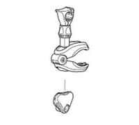 Bike Arm Black 122mm w/o Lock