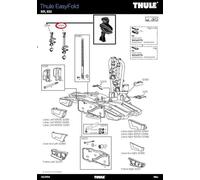 Thule Bike Arm Long 342mm without Lock Rahmen-Haltearm für ein Fahrrad lang Ersatzteil