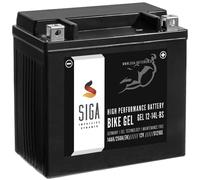 BIKE GEL Motorrad Batterie YTX14L-BS 14Ah 12V 250A Motorradbatterie GEL12-14L-BS