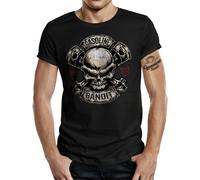 Biker Motorrad T Shirt Gasoline Bandit Piston Skull Kolben Motor S - 4XL
