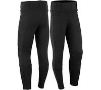 Bikers Gear Australia Damen Motorrad-Leggings mit Kevlar gefüttert, mit abnehmbarer CE-Protektoren, Schwarz, 12