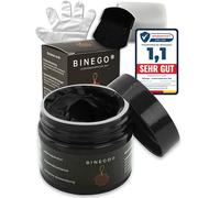 Binego® Leder Reparatur Set & Kunstleder Reparaturset | Lederreparatur Flüssigleder Lederfarbe Reparieren Aufbereitung | Farbe Schwarz