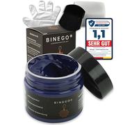 Binego® Lederreparaturset Leder & Kunstleder Reparatur Set | Lederreparatur Flüssigleder Lederfarbe Reparieren Reparaturset Aufbereitung | Farbe Blau Hellblau Marineblau