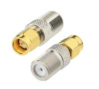 Bingfu DAB Antennenadapter F-Buchse auf SMA-Stecker 2 Stück | Adapter für DAB+ Radio-Antennen, kompatibel mit Pioneer, Clarion, Pure, Alpine und weiteren DAB-Systemen