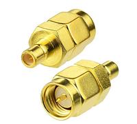 Bingfu DAB Auto Antenne Adapter SMB Buchse auf SMA Männlich Stecker 2 stücke Kompatibel mit Kfz Radio Antenna Aerial Pigtail Kabel Satellite MEHRWEG