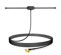 Bingfu DAB Autoradio Antenne SMB Auto Scheibenantenne mit 3 m Verlängerungs-Koaxialkabel Kompatibel mit Auto-Stereo Empfänger Medienkopfeinheit, Marine-Boot-Radio-Stereo Empfänger