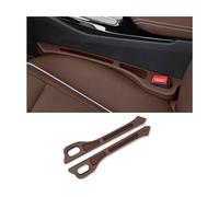 BINNXC 2 Stück Autositz Lückenfüller für BMW X3 2011-2016, Auto Sitzlückenfüller mit Aufbewahrungsfach, Autositz Gap Stopper Innenraum zubehör,C-Brown
