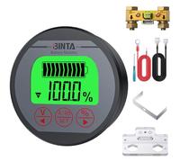 BINTA Batteriemonitor Tester Voltmeter Amperemeter 8-120V 0-500A Hintergrundbeleuchtung wasserdicht LCD-Anzeige für Auto Wohnwagen Motorboot Wohnmobil Golfwagen