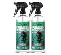 bio-chem Bremsenreiniger Spray 2x 750 ml für Auto, Motorrad und Fahrrad I Leistungsstarker Entfetter für Scheibenbremsen I Geeignet als Ketten-Reiniger, Motorreiniger und Fettlöser I Mit Menthol-Duft