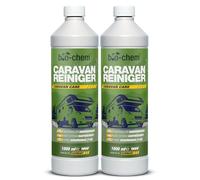 bio-chem Caravan- und Wohnmobil-Reiniger - Extra Starkes Konzentrat - 2X 1000 ml - Reiniger für Wohnmobile, Wohnwagen, Vorzelte, Regenstreifenentferner - Made in DE