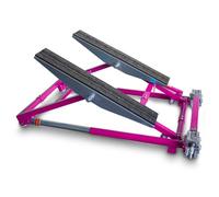 Bituxx Kipphebebühne Mobile Werkstatt Hebebühne Wagenheber Kurzhub PKW Lift bis 2000 kg 2T Magenta