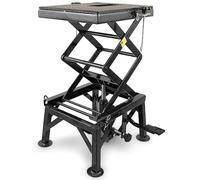 BITUXX Motorrad Ständer Montagebock Hebebühne hydraulische Motorradbühne Motorradhebebühne Bühne Motorradheber Enduro Montagelift Schwarz