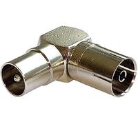 BKL Electronic Antennen-Adapter Antennenstecker 75 an Antennenbuchse 75 Silber Antenne Steck