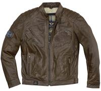 Black Cafe London Houston Motorrad Lederjacke, braun, Größe 54 für Männer