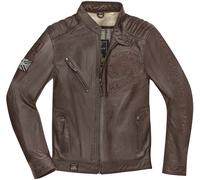 Black-Cafe London Tokio Motorrad Lederjacke, braun, Größe 54 für Männer