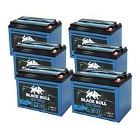 BLACKBULL Akku 72V 60Ah AGM VRLA Blei-Gel - Schraubanschluss - Ersatz für 58Ah - passend für Futura, Stormborn, Econelo, eLazzy, Golfcart, USV, Solar, Reha, Elektromobile