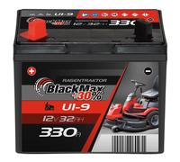 BlackMax +30% U1 12V 32Ah 330A/EN Rasentraktor Rasenmäher Aufsitzmäher Batterie