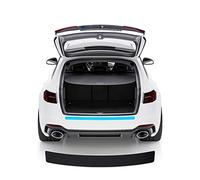 Blackshell® Basic Ladekantenschutz Folie kompatibel mit Volvo XC90 | Typ 256 | Bj. ab 2015 Matt Schwarz - passgenauer Stoßstangenschutz inkl. Profi Rakel für Folie