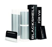 Blackshell® Lackschutz Set passend für VW T-Cross | Typ C1 | 2018-2023 Carbon Silber - passgenauer Ladekantenschutz, Einstiegsleisten inkl. Folierset