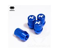 (Blau) 4 Stück Auto-Styling Auto Rad Reifen Ventilschaft Luftkappe Autozubehör für Hyundai N LINE KONA