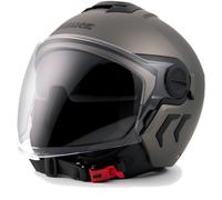 Blauer Demi Jet DJ-01 Monocolor Jethelm, grau, Größe L für Männer
