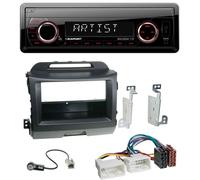 Blaupunkt SD USB 1DIN MP3 AUX Autoradio für Kia Sportage 3 SL 10-15 schwarz