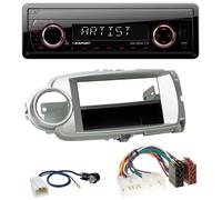 Blaupunkt SD USB 1DIN MP3 AUX Autoradio für Toyota Yaris (11-14) - silber