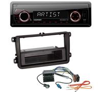 Blaupunkt SD USB 1DIN MP3 AUX Autoradio für VW Sharan ab 10 Tiguan ab 07 Touran
