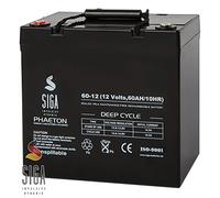 Blei Akku 60Ah 12V AGM Gel Batterie Solar Golf Caddy Trolley Boot Rollstuhl Camping 55Ah