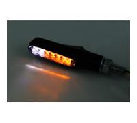 HIGHSIDER smart Shorty Fin LED Blinker/Positionslicht Schwarz/Getönt 2in1, E-Geprüft (Paar)